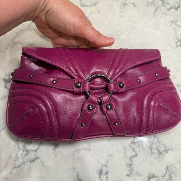 Botkier Elegant magenta studs ring mini bag clutch Handbag - Picture 14 of 16